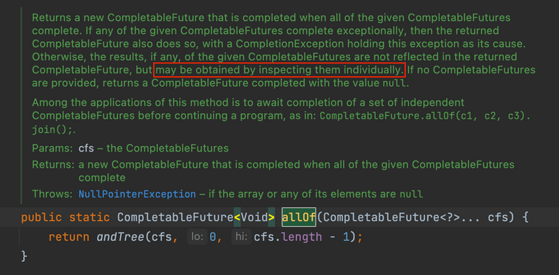 allOf 메서드 설명